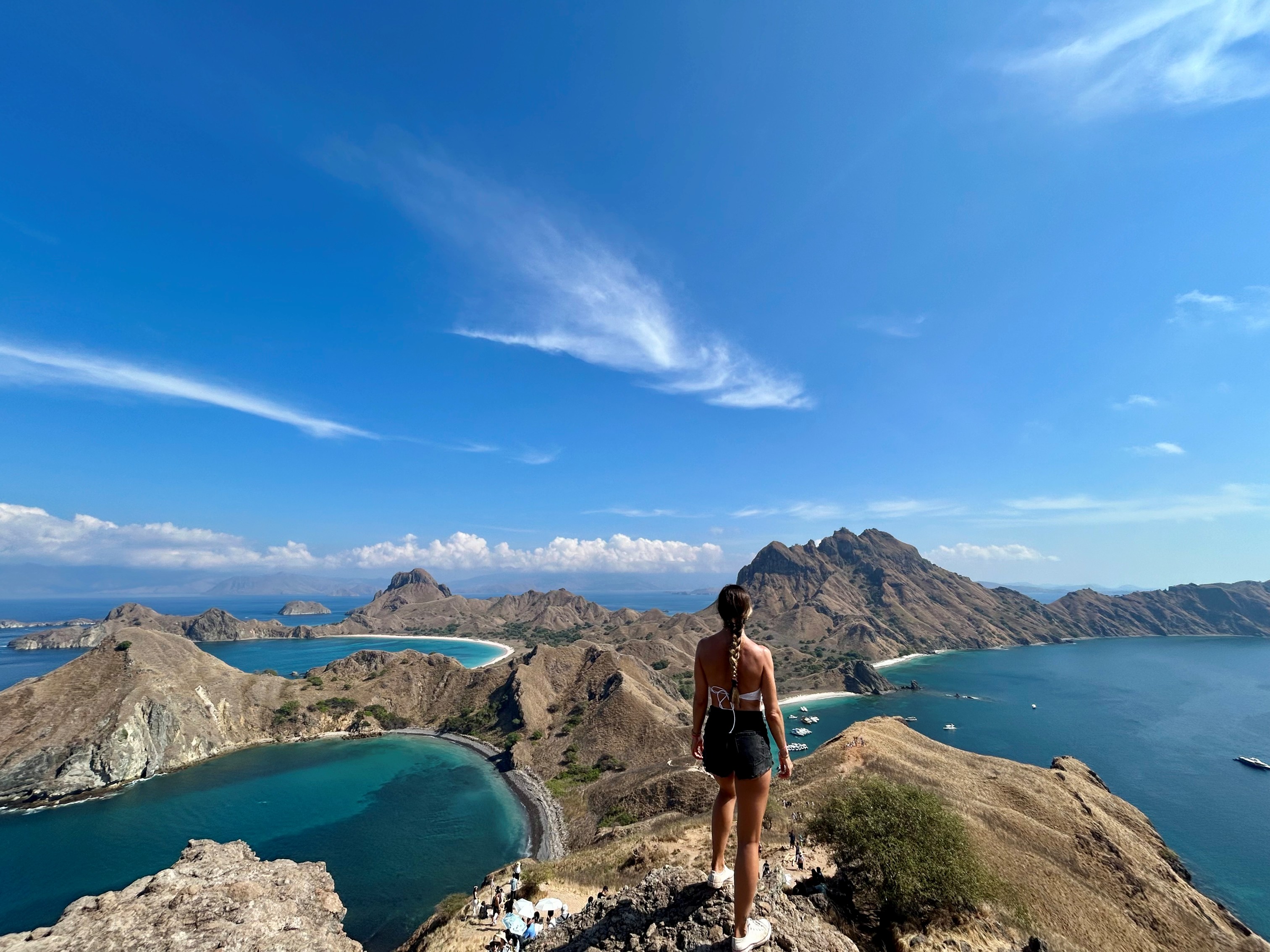 Lucía viajando en Komodo